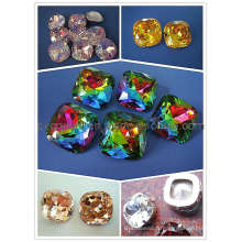 Perles en cristal carré, bijoux pédants
